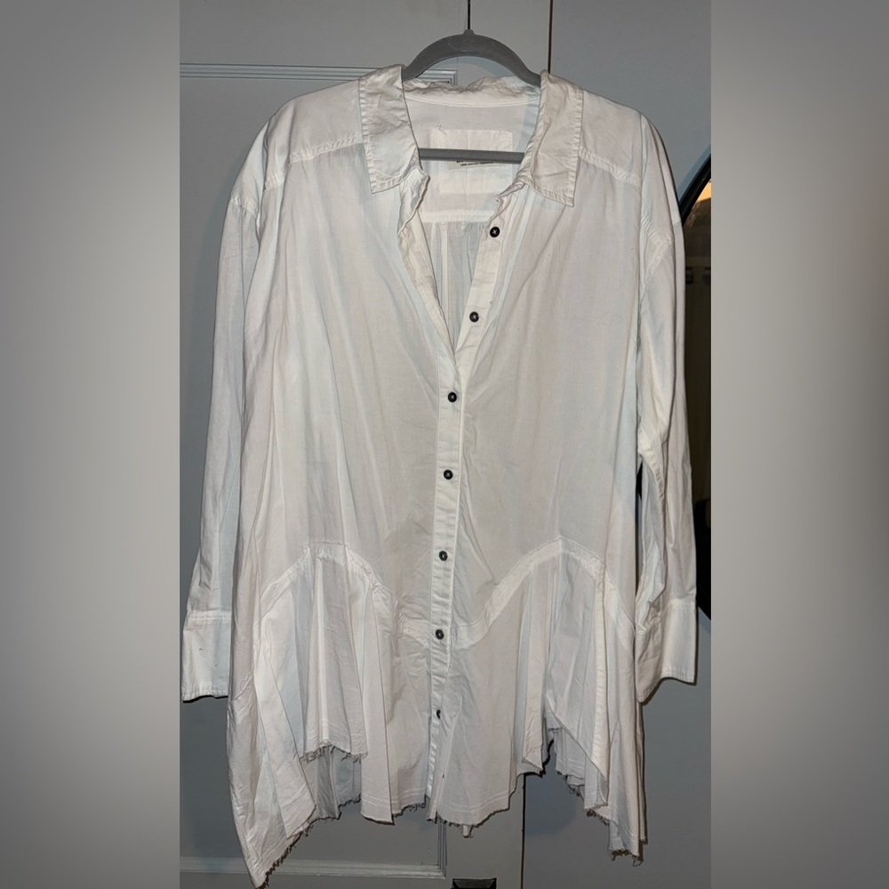 We the free people Freya Poplin Tunic button up shirt
